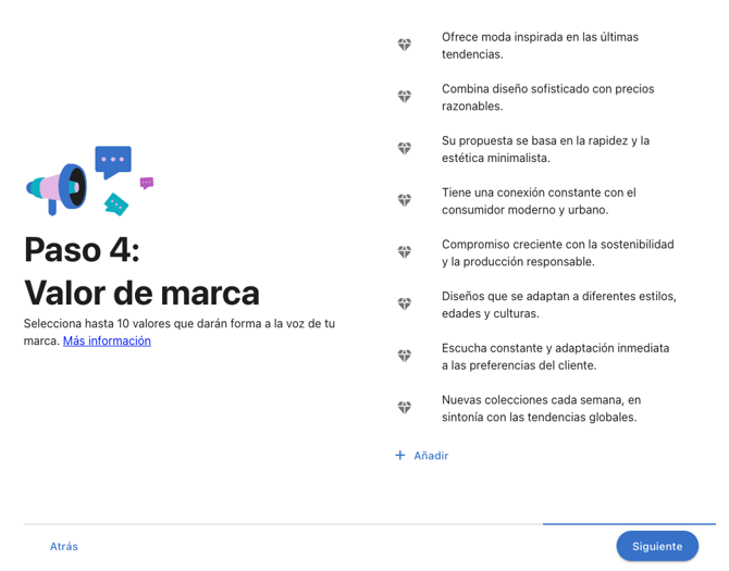 Zara - Brand values - ES